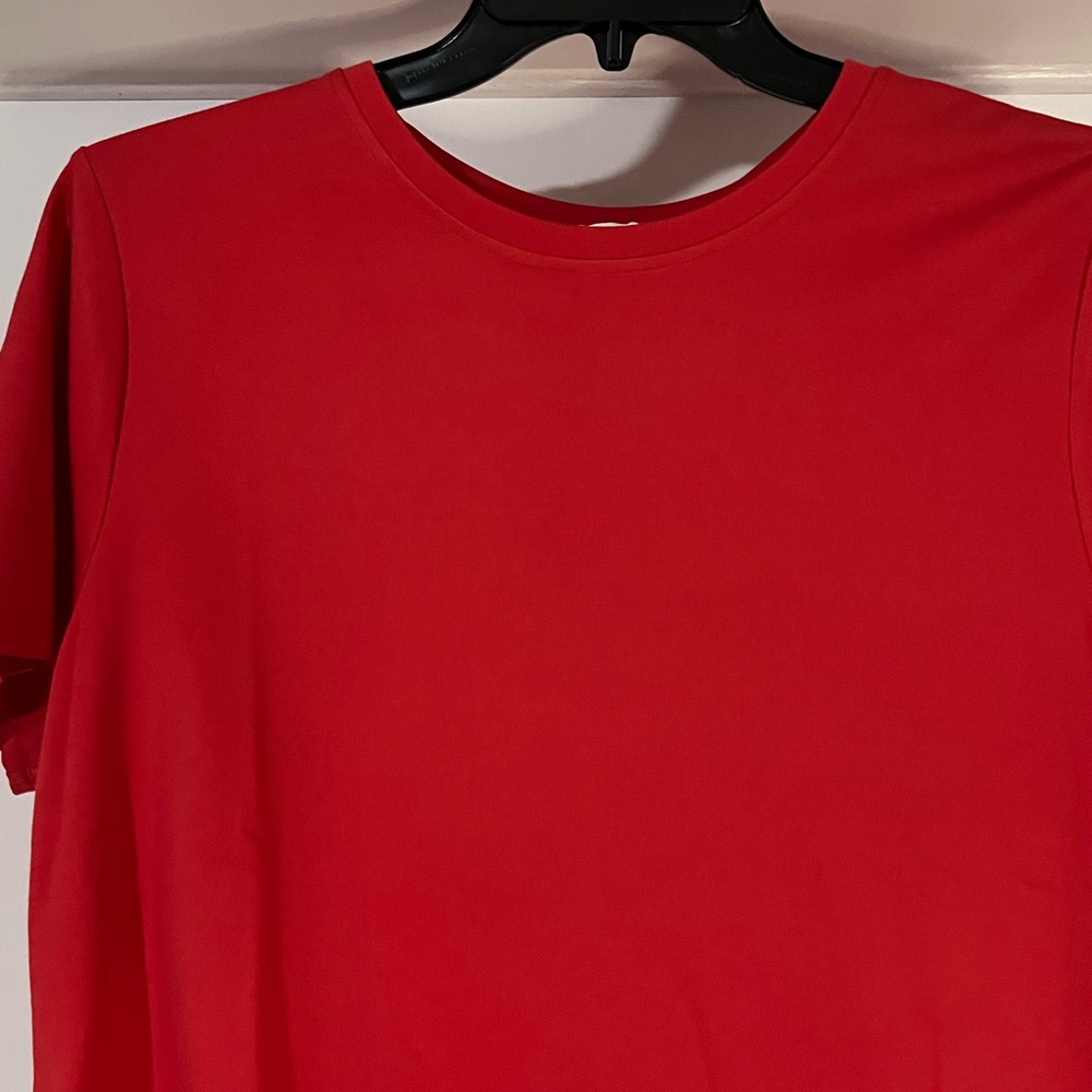 For Cynthia Red Embellished Crop T-Shirt Sz XL NWT - Picture 4 of 5